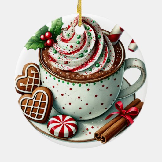 Kerst koffie ornament (Achterkant)