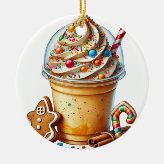 Kerst koffie Ornamenten (Voorkant)