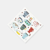 Kerst Koffie Shop Hostess Gift Servet (Hoek)