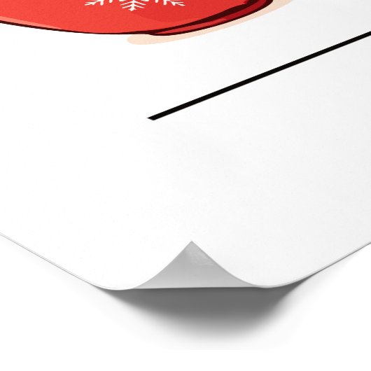 Kerst Koffiebekers Poster (Hoek)