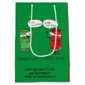 Kerst Koken Grappige Chef Kruiden Medium Cadeauzakje (Achterkant)