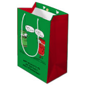 Kerst Koken Grappige Chef Kruiden Medium Cadeauzakje (Achterkant Gekanteld)