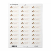 Kerst Kolibrie Retouradreslabel Etiket (Full Sheet)