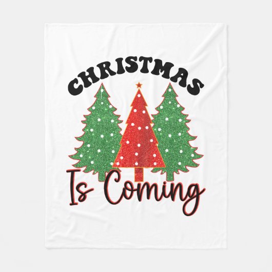 Kerst komt eraan fleece deken (Voorkant)