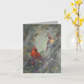 Kerst komt eraan - handgeschilderd kaart (Gele Bloem)