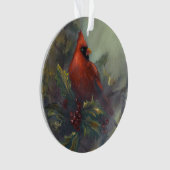 "Kerst komt eraan" Kardinalen Ornament (voorkant)