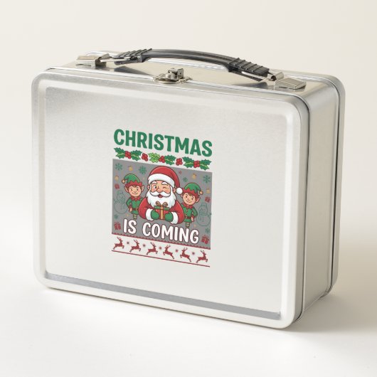 Kerst komt eraan Kerstman Elfen Rendieren (Voorkant)