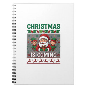 Kerst komt eraan Kerstman Elfen Rendieren Notitieboek