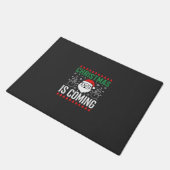 Kerst komt Kerstman Sneeuwman Deurmat (Schuin)