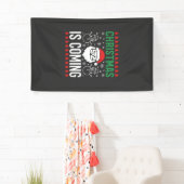 Kerst komt Kerstman Sneeuwman Spandoek (Insitu)