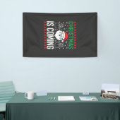 Kerst komt Kerstman Sneeuwman Spandoek (Beurs)