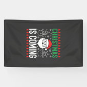 Kerst komt Kerstman Sneeuwman Spandoek (Horizontaal)