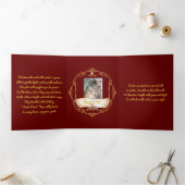 Kerst komt maar één keer Drievoudige Kerstkaart vo Drieluik Kaart (Binnen)