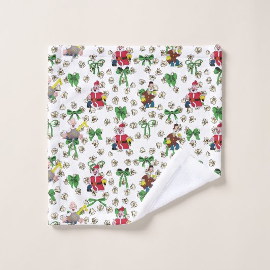 Kerst komt, maar een keer per jaar badhanddoeken bad handdoek (Wasdoekje)