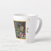 Kerst komt maar één keer per jaar latte mok (Rechterhoek)