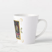 Kerst komt maar één keer per jaar latte mok (Rechts)