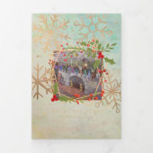 Kerst komt, maar ooit drievoudige Christelijke Kaa Drieluik Kaart (Cover)