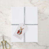 Kerst Konijn Cadeau Labels Cadeaulabel (Met Touw)