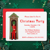 Kerst Koninklijke Garde met peperkoek huis Kaart