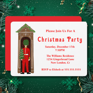 Kerst Koninklijke Garde met peperkoek huis Kaart