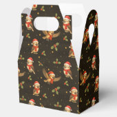 Kerst Kookaburra Aquarel Bedankdoosjes (Geopend)