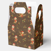 Kerst Kookaburra Aquarel Bedankdoosjes (Geopend)