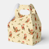 Kerst Kookaburra Aquarel Bedankdoosjes (Achterkant)