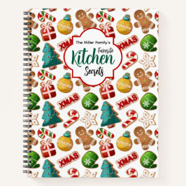 Kerst Kookboek met Recept voor Gemberkoek Notitieboek