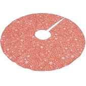 Kerst Kookboom Vloerkleed - Rood Kerstboom Rok (Gekanteld)