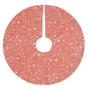 Kerst Kookboom Vloerkleed - Rood Kerstboom Rok