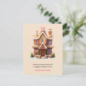 Kerst kookhuis briefkaart (Staand voorkant)