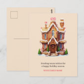 Kerst kookhuis briefkaart (Voorkant / Achterkant)