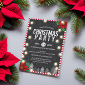 Kerst Koord Licht Zwart Wit Rood Kaart