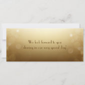 Kerst Koper Boarding Pass Bruiloft uitnodiging (Achterkant)