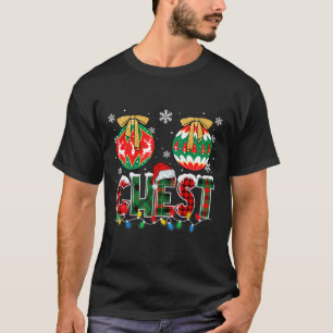 Kerst Koppels Kastanjes Overeenkomende Familie Gra T-shirt