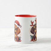 Kerst Kortharige Honden Mok (Midden)