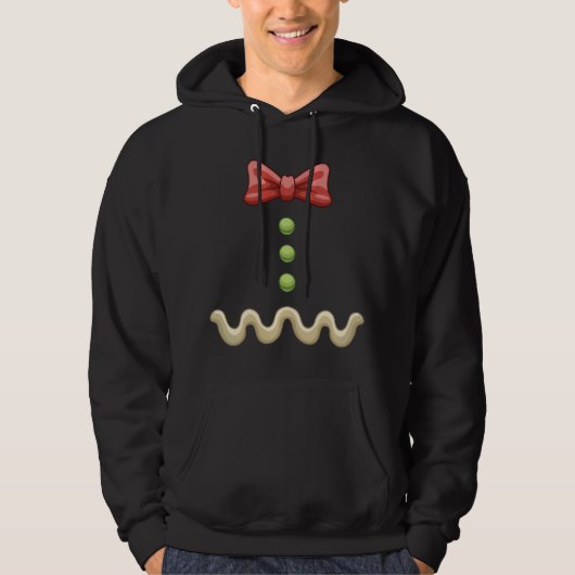 Kerst-kostuum Gingerbrood Fun-kerstfeest Hoodie (Voorkant)