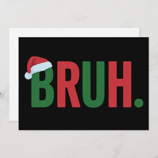 Kerst Koud Meme Trendy Sarcasme Kerstmis Feestdagenkaart (Voorkant / Achterkant)