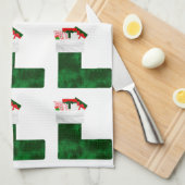 Kerst kous keukenhanddoeken (Quarter Fold)