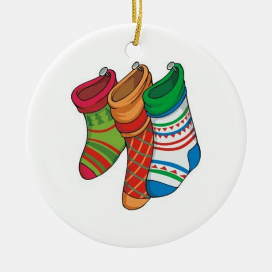 Kerst Kous Ornament (Voorkant)