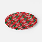 Kerst Kous Papier Borden Papieren Bordje (Gekanteld)