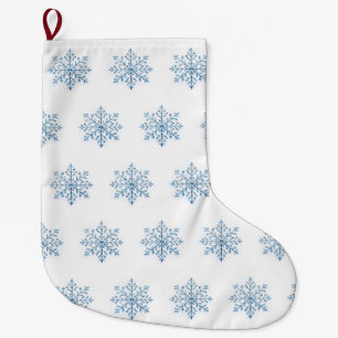 Kerst kous sneeuwvlok ontwerp grote kerstsok