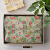 Kerst Kousen en Speelgoed Tissue Paper Tissuepapier (Geschenk)
