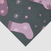 Kerst Kousen, Sneeuwvlokken & Sterren Kerstmis Tissuepapier (Detail)