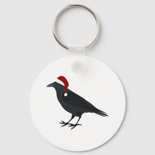 Kerst Kraai Sleutelhanger (Voorkant)