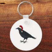 Kerst Kraai Sleutelhanger (Voorkant)