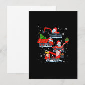 Kerst Kraan Truck Bouw Kerstman Peuter K Kaart (Voorkant / Achterkant)