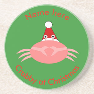 Kerst Krab Custom Onderzetters