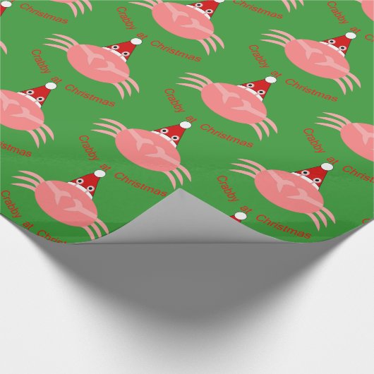 Kerst krab inpakpapier (Hoek)
