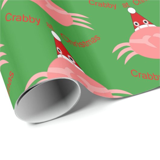 Kerst krab inpakpapier (Rol Hoek)